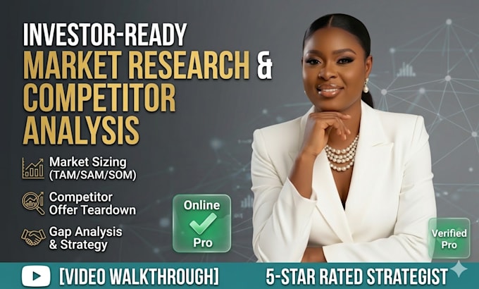 do professional startup market research competitor analysis market sizing