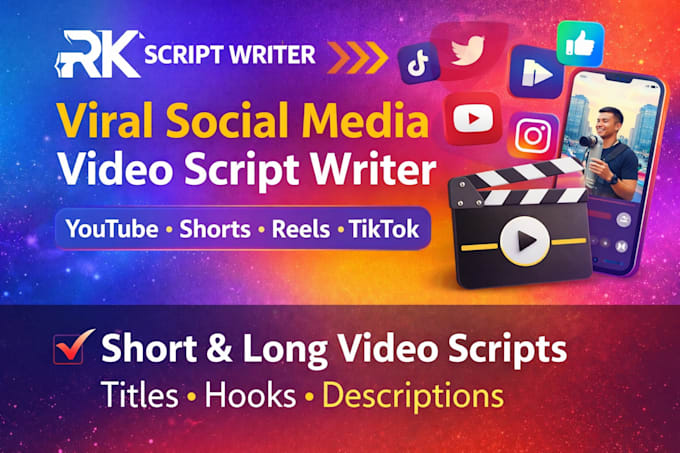 write viral short and long video scripts for social media