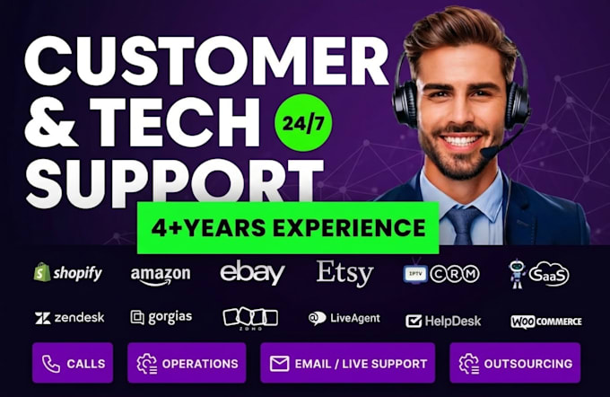handle customer service, live chat support