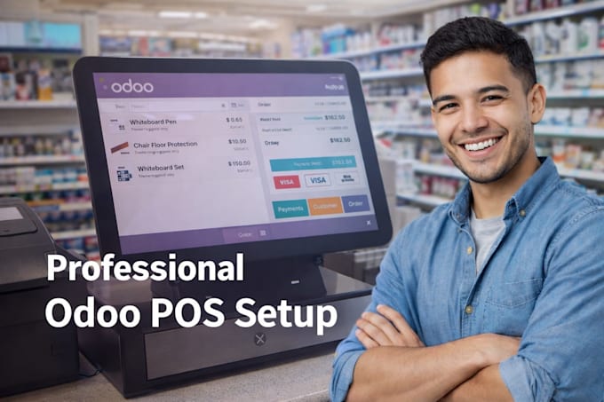 setup odoo pos with payment method, employee and cashier
