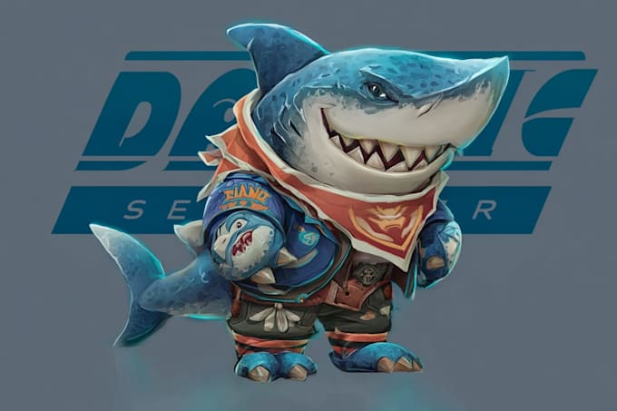 create an awesome shark mascot for you
