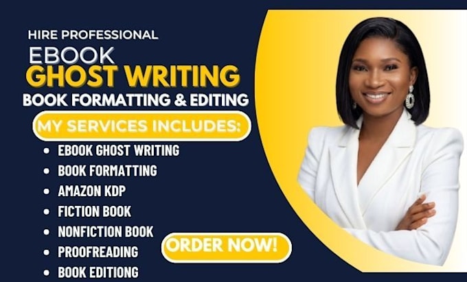 formatting, editing and proofread manuscript as ghostwriting