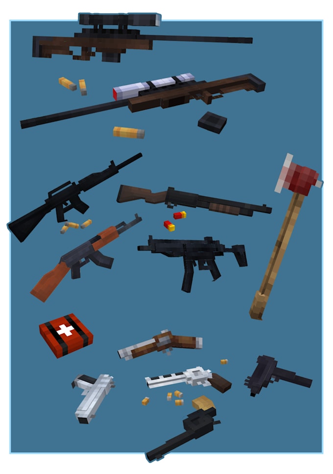 custom hytale and minecraft 3d models in blockbench
