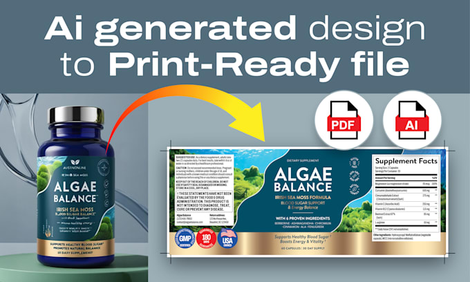 convert your ai generated design into a print ready file