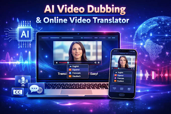develop saas ai dubbing website, ai online video translation, video dub app