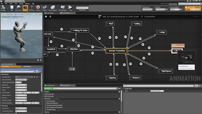 develop unreal engine game blueprint ai and game prototype