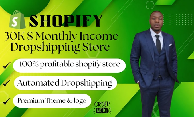 design a high converting shopify dropshipping store with premium theme,logo