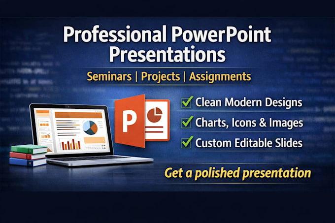 design a powerpoint presentation for students and projects