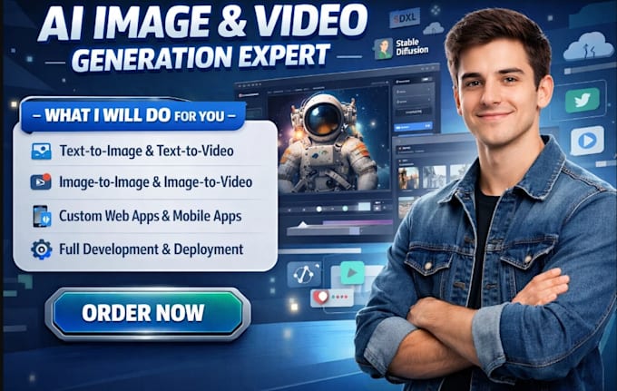 develop ai image generator app, image editor app, ai image enhance app