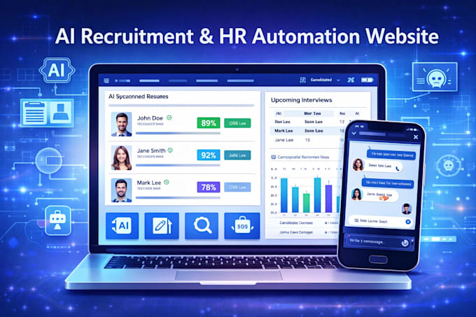 ai powered recruitment website, HR automation ai and ai resuming screen platform