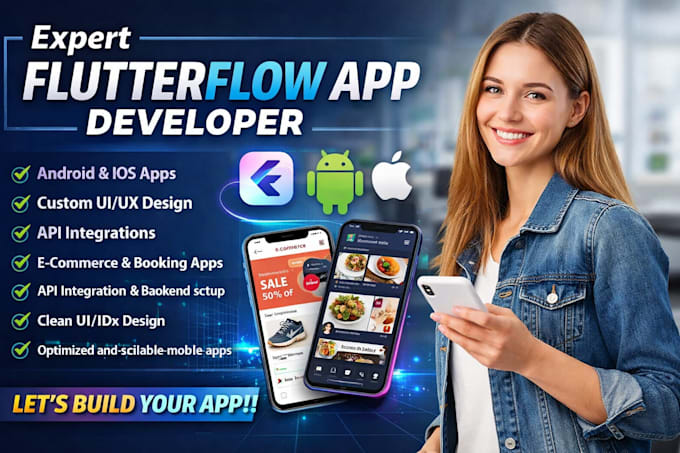 be your expert flutterflow mobile app developer flutterflow app development