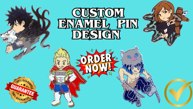 design custom cute enamel pins, lapel pins, medals and badge design for you