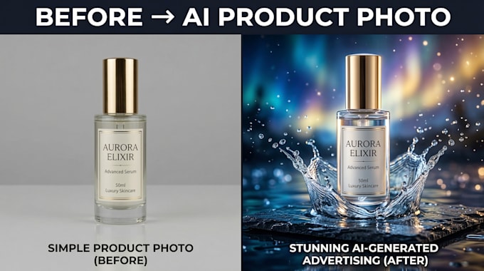 create stunning ai generated product photography, ai photography