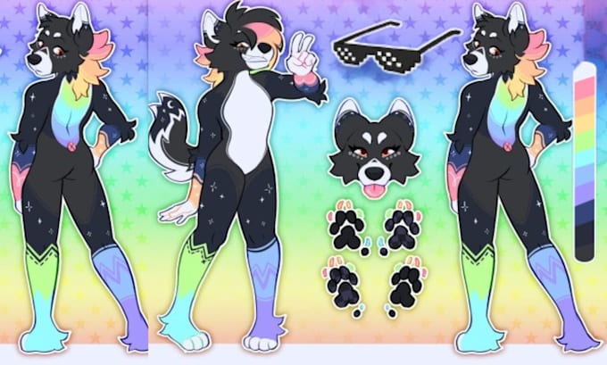 create furry reference sheet nsfw furry ref sheet oc anthro character ref sheet