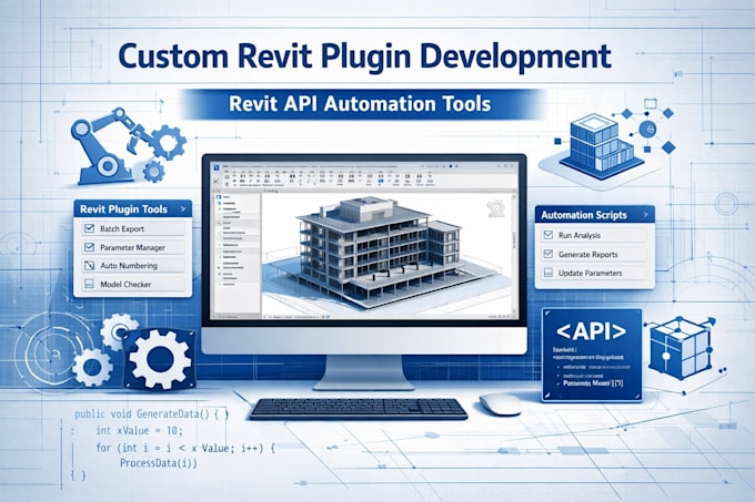 develo autodesk revit plugin, revit API addin, bim automation tool