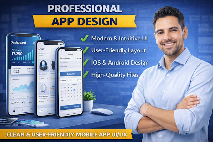 Design a modern mobile app ui ux by Groomedllc | Fiverr