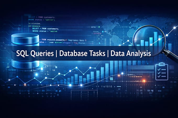 write sql queries and help with database tasks