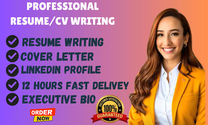 provide professional resume writing services