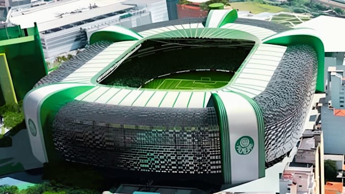 create realistic 3d stadium design, sports arena modeling and rendering