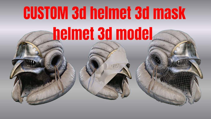 model 3d helmet helmet 3d mask 3d printing  armor 3d head