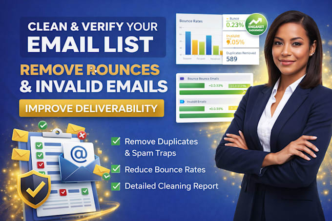 clean email list remove bounces verify emails and improve deliverability