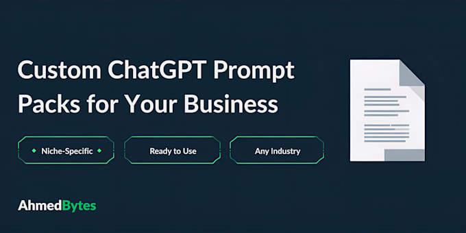 create a custom chatgpt prompt pack for your business