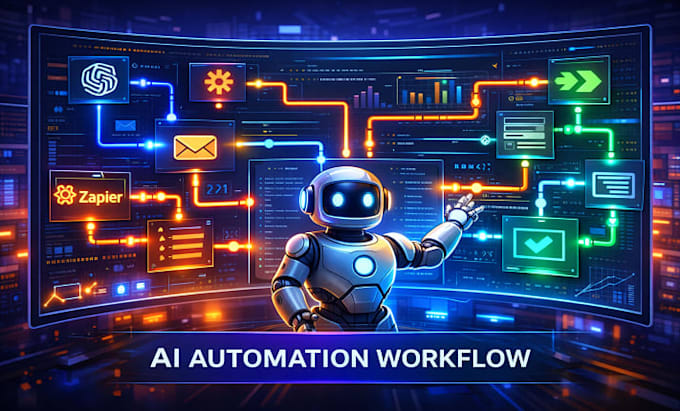 build ai automation workflow using API, gpt, zapier and make