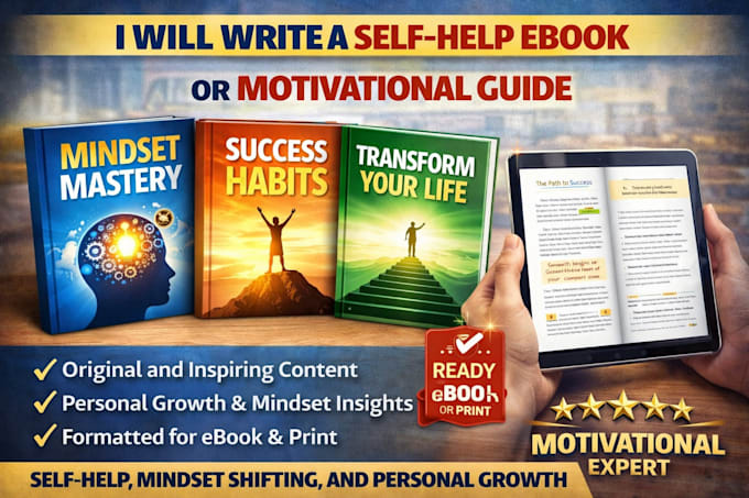 write a powerful self help ebook, motivational or mindset guide