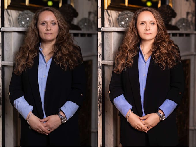 do corporate and linkedin headshot retouching