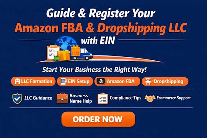 guide and register amazon fba and drop shipping llc with ein fast