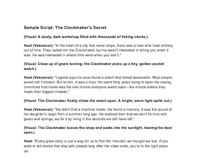 ghostwrite engaging youtube scripts and stories