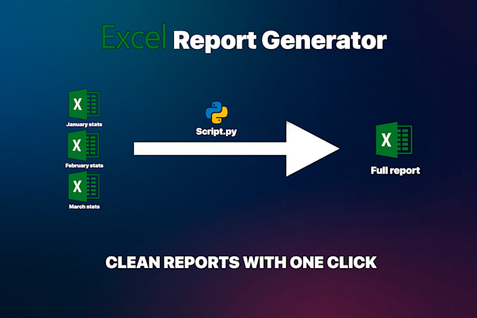 build a script that generates excel reports from your raw data automatically