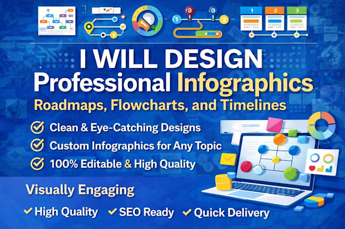Design professional infographic, roadmap, flowchart, and timeline ...