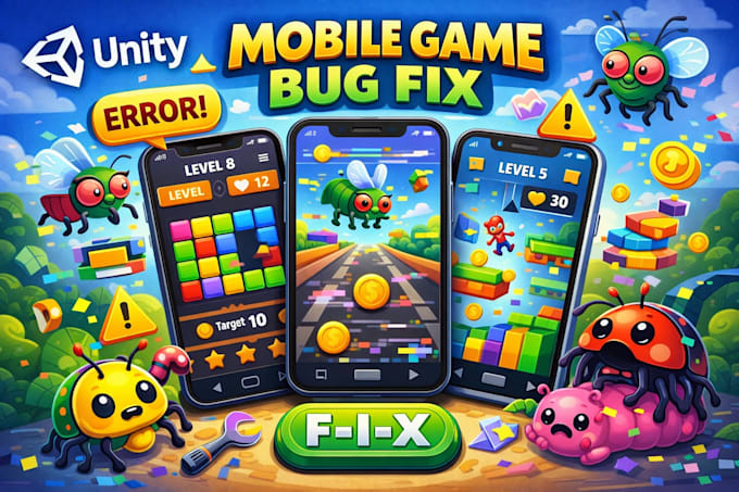 fix unity bugs, errors, crashes in your game