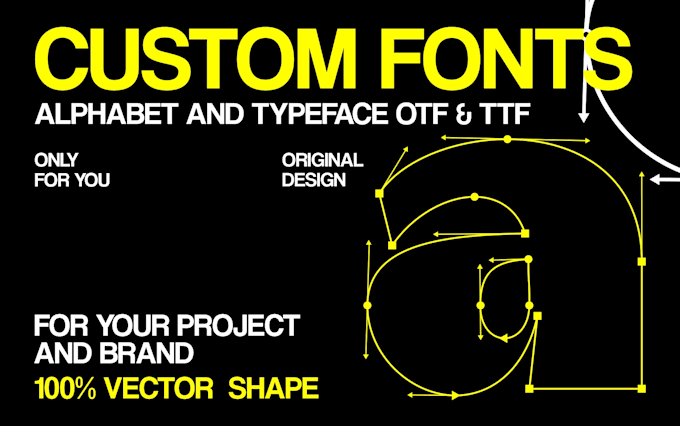make a custom font, typography or alphabet for your project