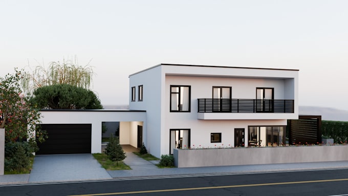 create realistic 3d architectural animation and flythrough