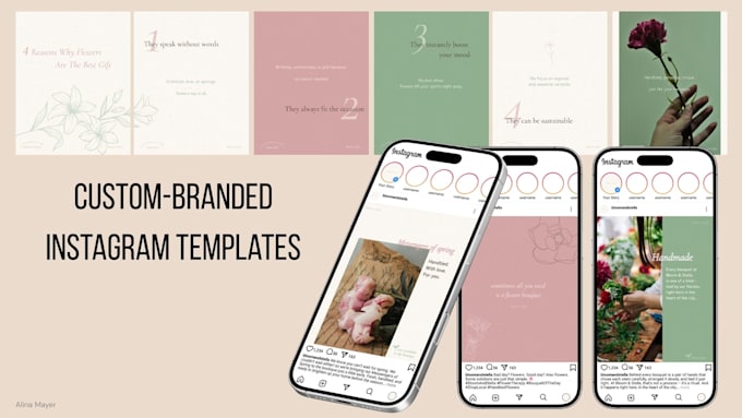 design custom branded instagram canva templates
