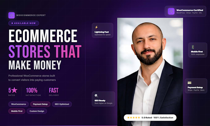 design and develop a professional woocommerce store for your business