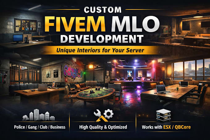 develop custom fivem mlos for your server