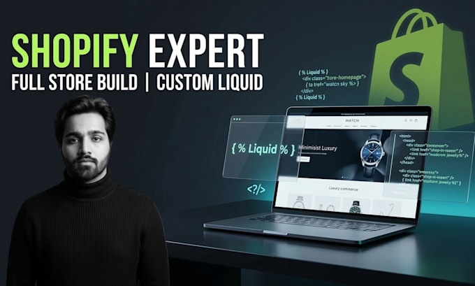 be your expert shopify developer for custom themes and liquid