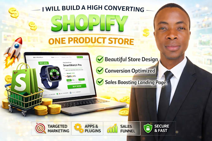 build a high converting shopify one product store