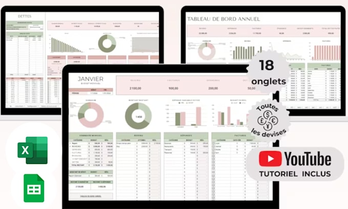 custom CRM spreadsheet client budget tracker csv kpi dashboard excel spreadsheet