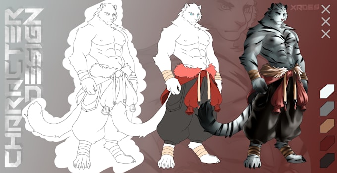 create a unique character concept art