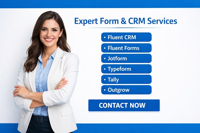 setup fluent CRM wordpress fluent forms jotform zapier typeform outgrow tally