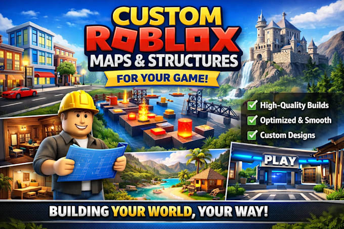 build custom maps and structures for your roblox game
