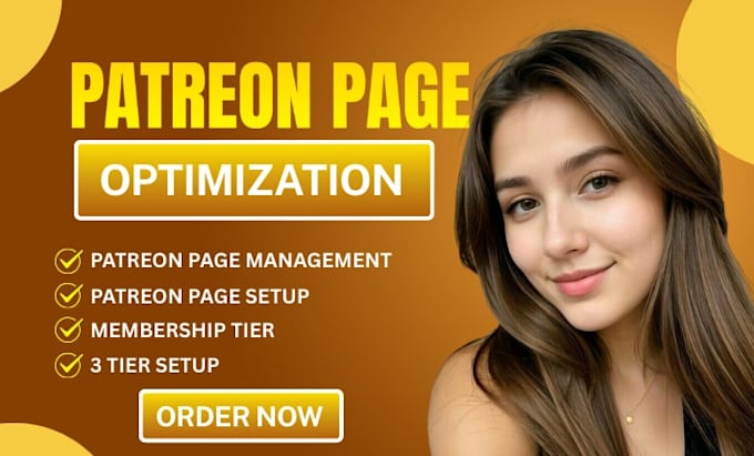 complete patreon page setup promotion and management optimization