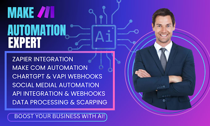 setup make com automation workflows and fix make com scenarios