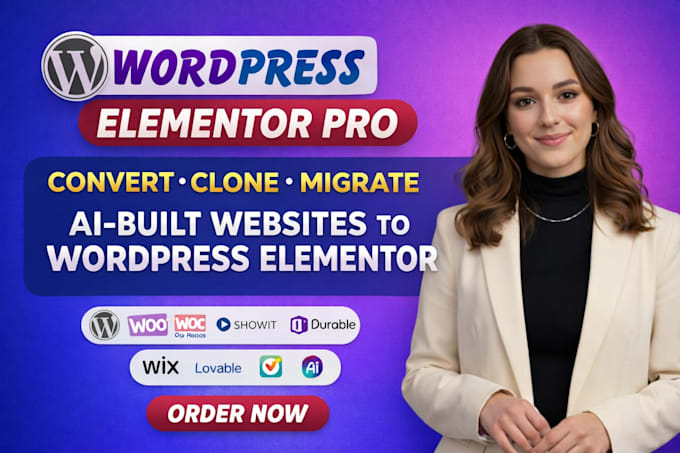convert lovable to wordpress, copy clone replit lovable ai website to wix design