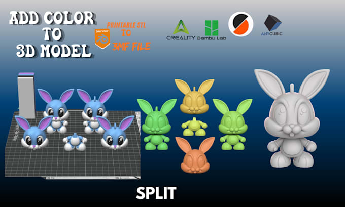 convert stl to 3mf and prepare your 3d model for bambu multicolor printing