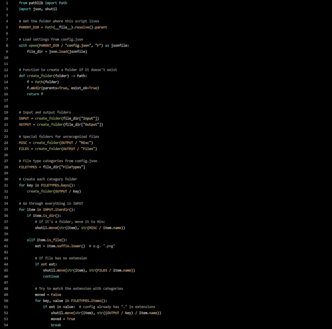 write a python script to automate your repetitive task